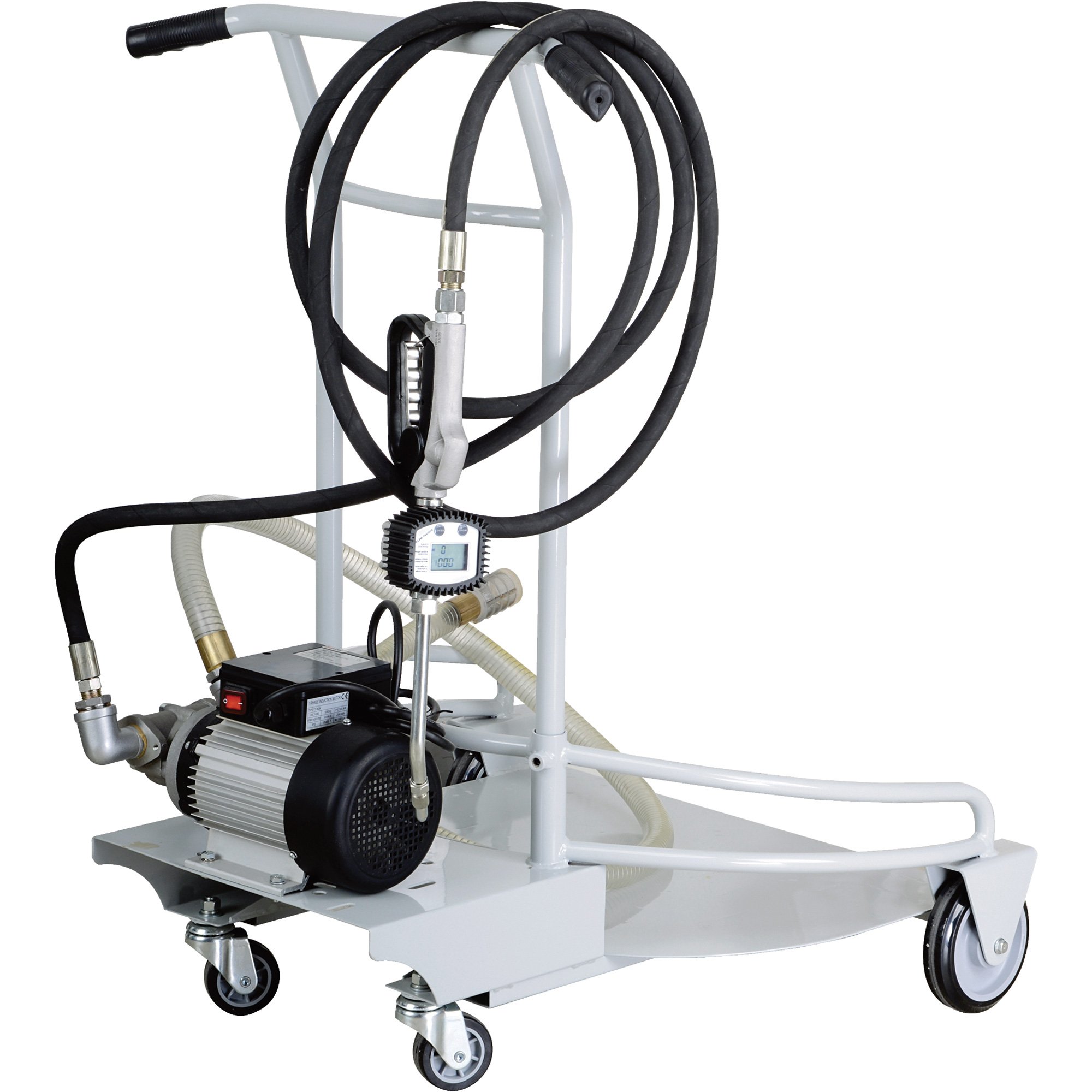 Roughneck Oil Dispensing System — 4.8 GPM, Pump, Manual Nozzle, Valve, Hose